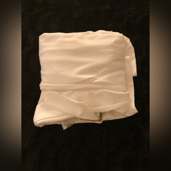 White Mesh Pearl Jumpsuit - Picture 5 of 16